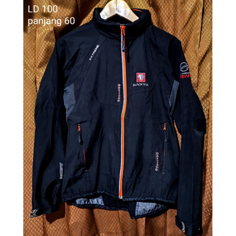 jaket outdoor blackyak original jaket blackyak hidden hoodie jaket black yak windstopper jaket black