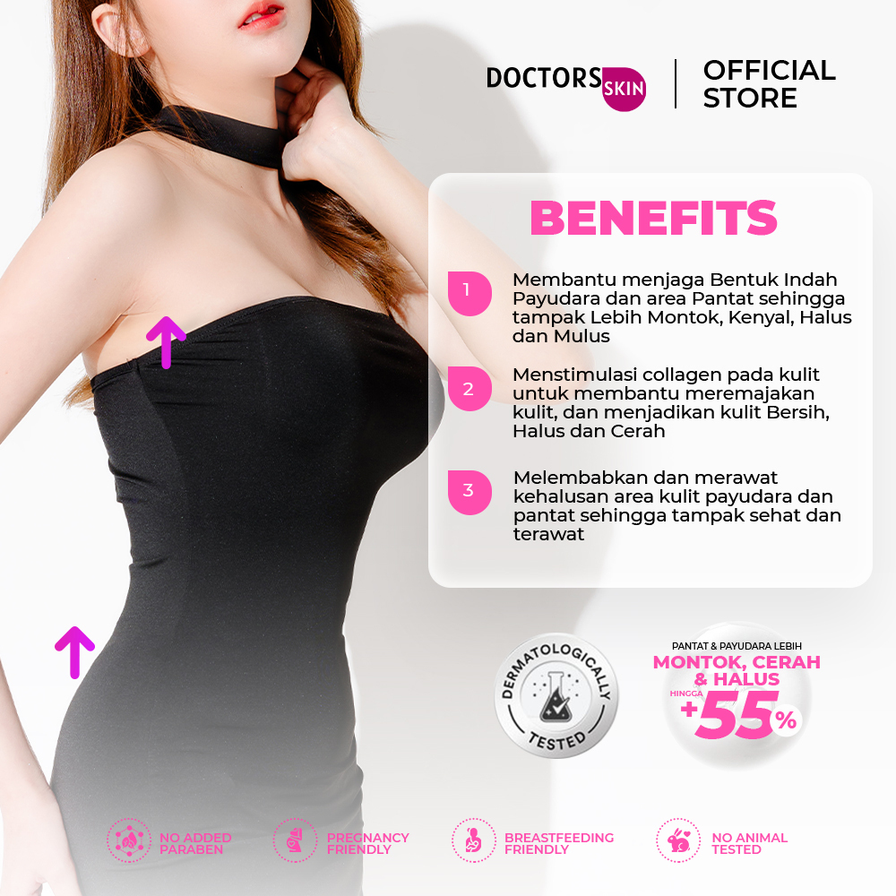 DOCTORS SKIN SERUM/CREAM PEMBESAR PAYUDARA DAN BOKONG MONTOK, CERAH DAN HALUS
