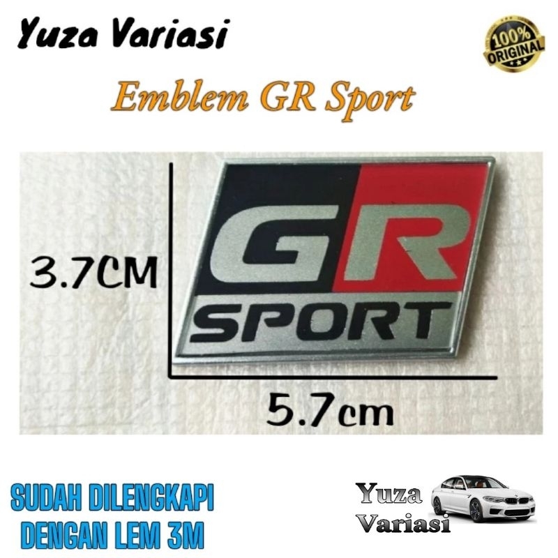 EMBLEM GR SPORT TOYOTA / EMBLEM GR TOYOTA ORI /LOGO EMBLEM GR SPORT TOYOTA ORIGINAL/LOGO EMBLEM GR T