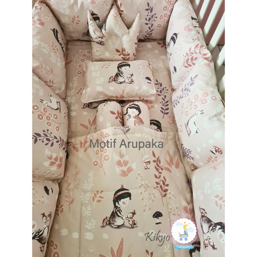 READY STOCK Bumper Set Katun Jepang Arupaka 63x114cm Bumper Box Bayi