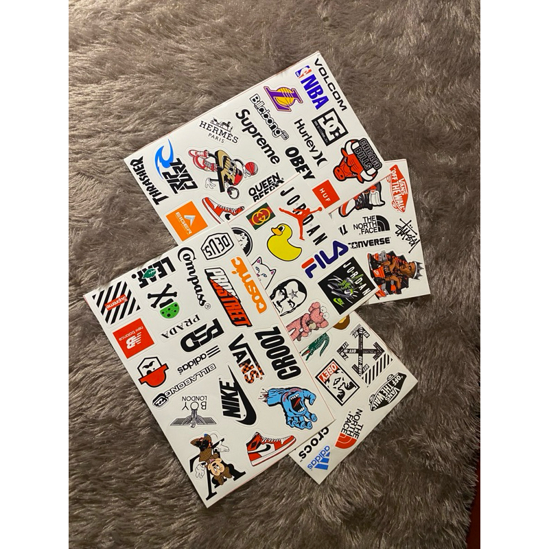 

STICKER CASE ISI 108 105 50 PCS STIKER BRAND DISTRO RANDOM APPAREL BAND STIKER AESTHETIC LAPTOP, AKSESORIS HP, ANTI AIR, MOTIF,HELM,TUMBLER