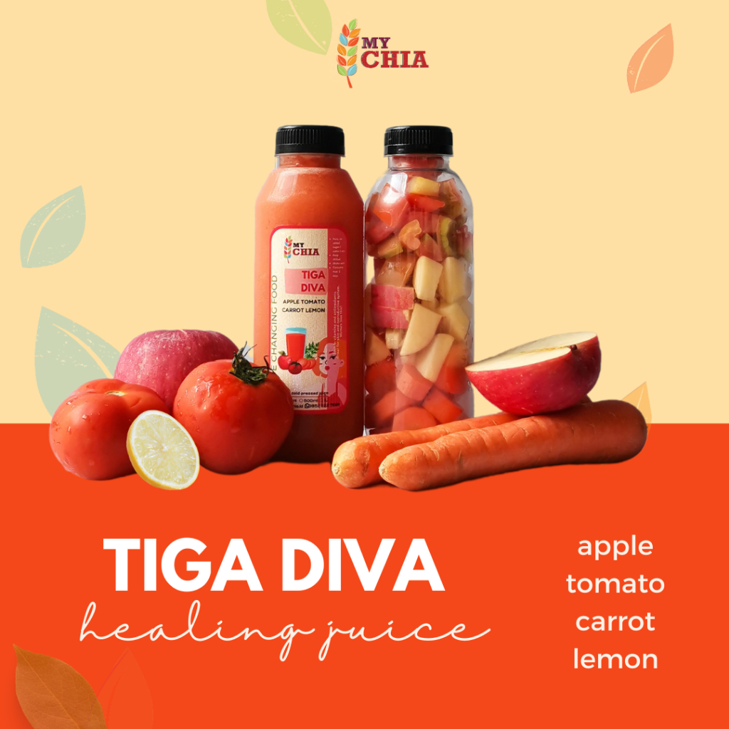 

Tiga Diva Healing Juice 250ml jus apel wortel tomat