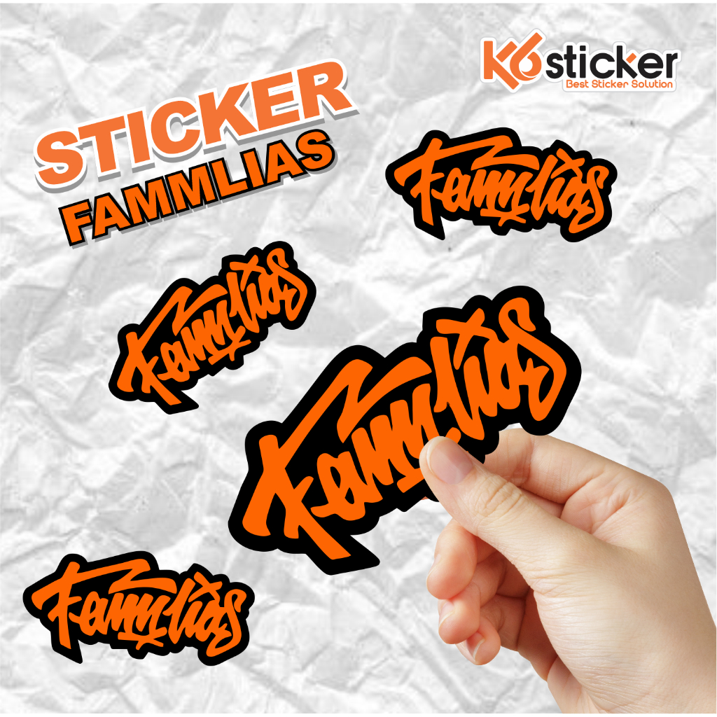 

Stiker/Sticker Brand Distro Familias Graftac Vinyl Skate Surf Grafiti pop art Case Phone Tumblr Laptop Casing Striping Aesthetic Journal Hype Dinding Waterproof