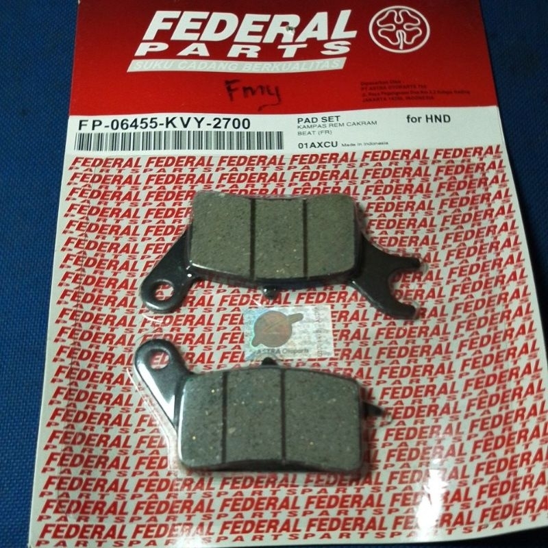 Kampas rem cakram untuk motor Honda BEAT