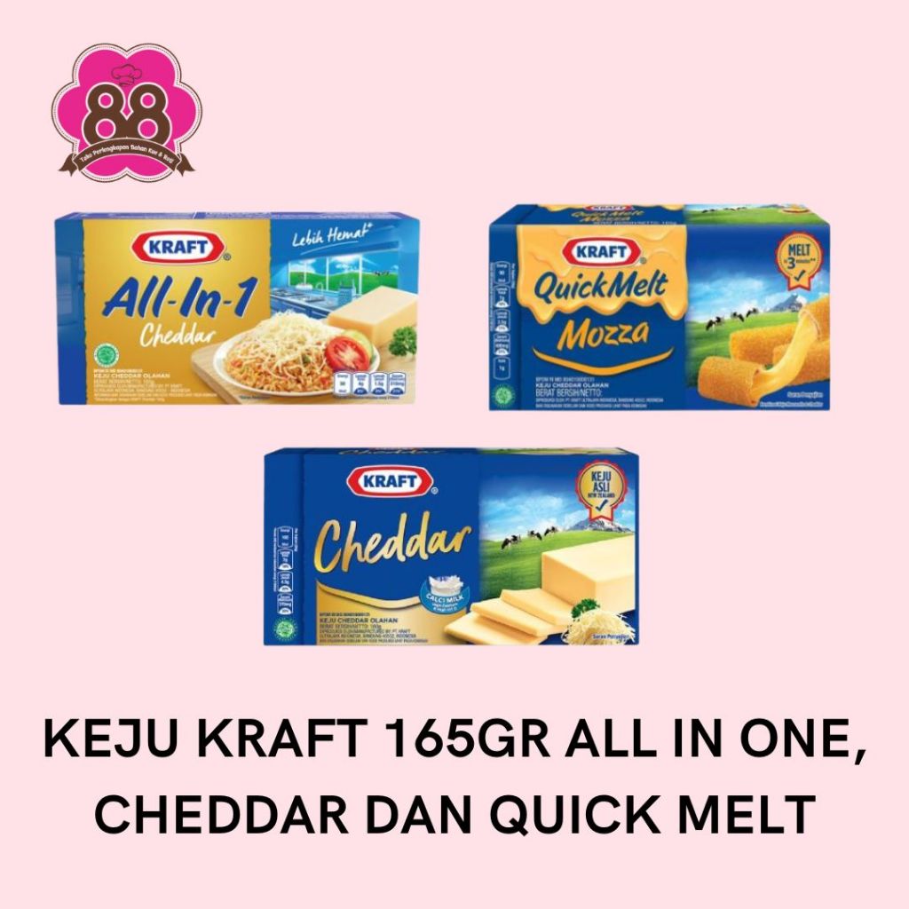 

KEJU KRAFT KECIL 165GR// CHEDDAR//ALL IN ONE//QUICKMELT