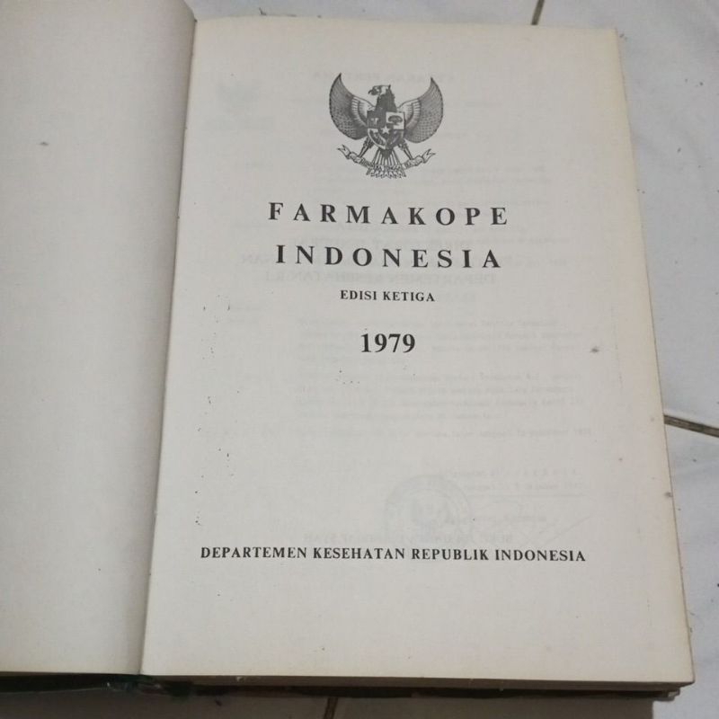 FARMAKOPE INDONESIA ( Edisi 3 ) ORIGINAL