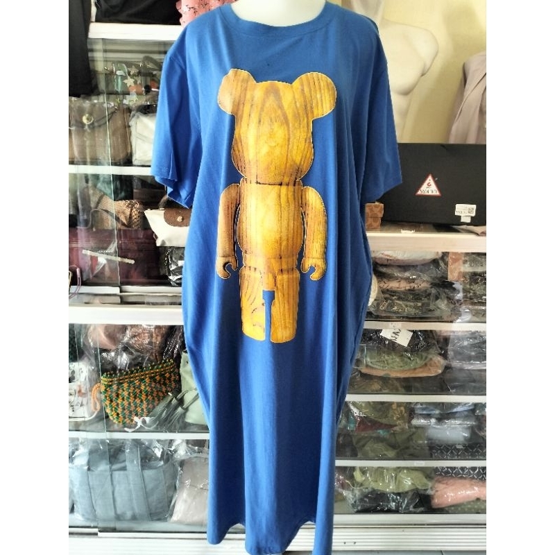 KAOS PANJANG/ KAOS WANITA/ BAJU WANITA/ KAOS RUMAH BIRU BEAR