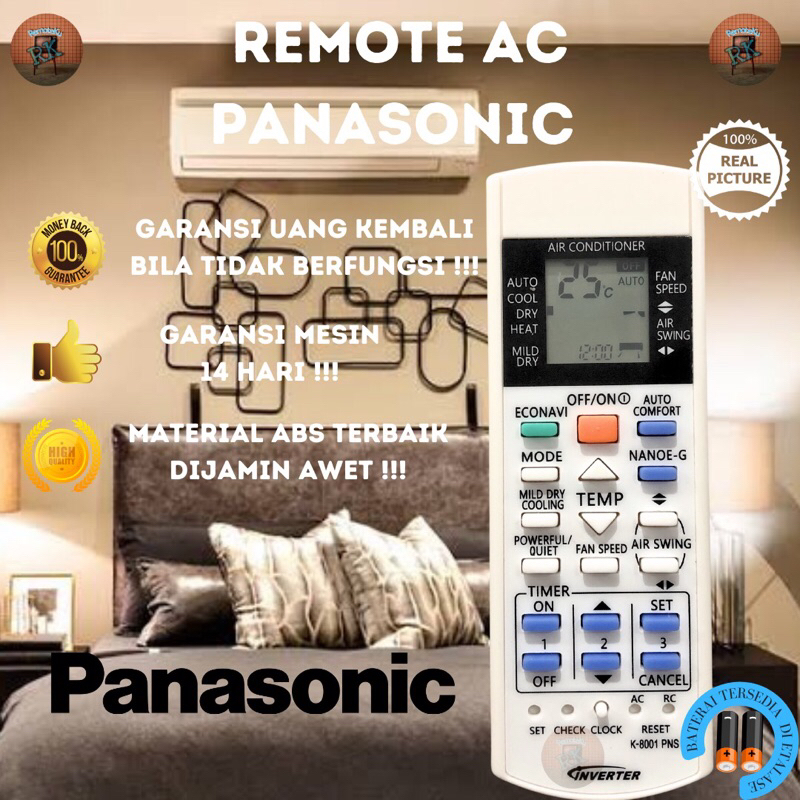 Remote AC Panasonic Inverter Multi Universal