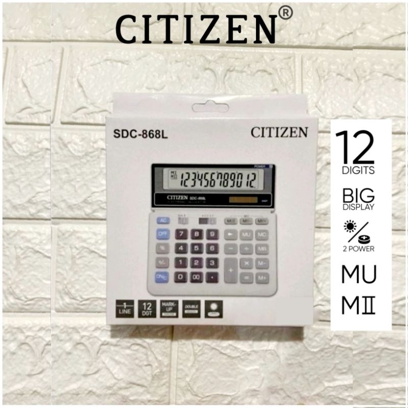 

Kalkulator CITIZEN SDC-868L/SHINOCA PRA-868L/C Original