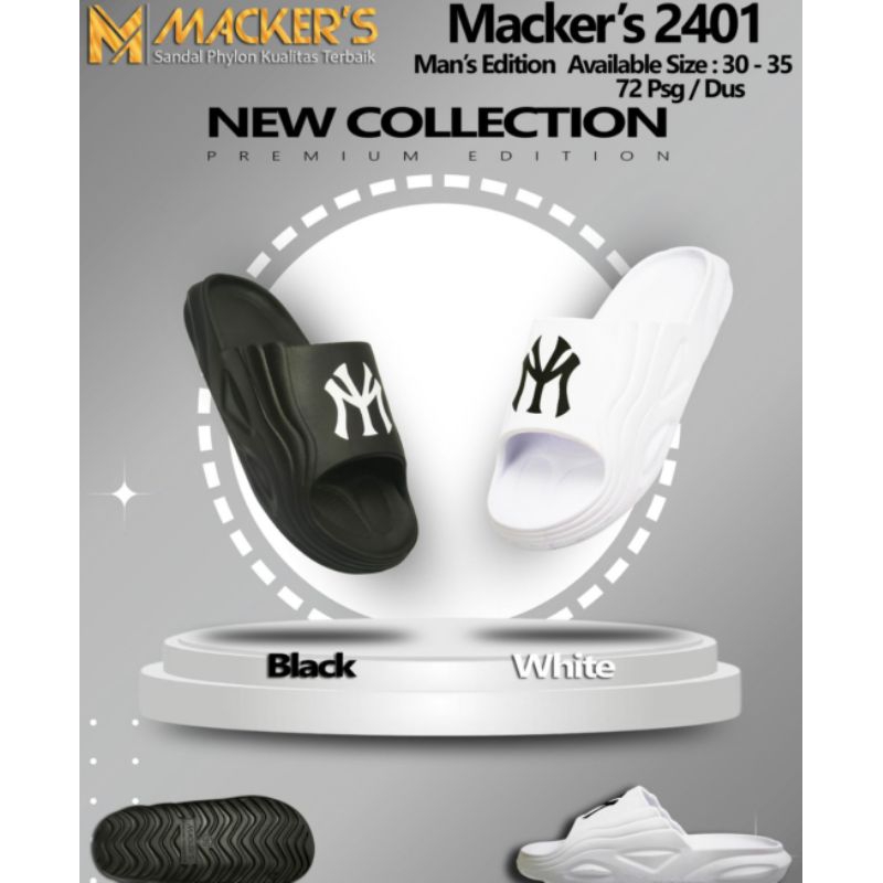 Sandal Selop Anak Laki Laki Cowok Pria Distro Motif NY Sandal Couple Ayah dan Anak Cowok Nyaman Paka