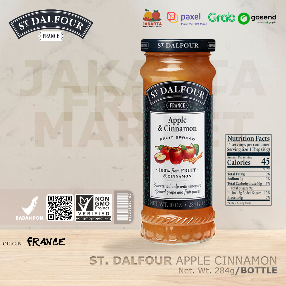 

ST DALFOUR APPLE CINNAMON Fruit Spread Selai premium import france