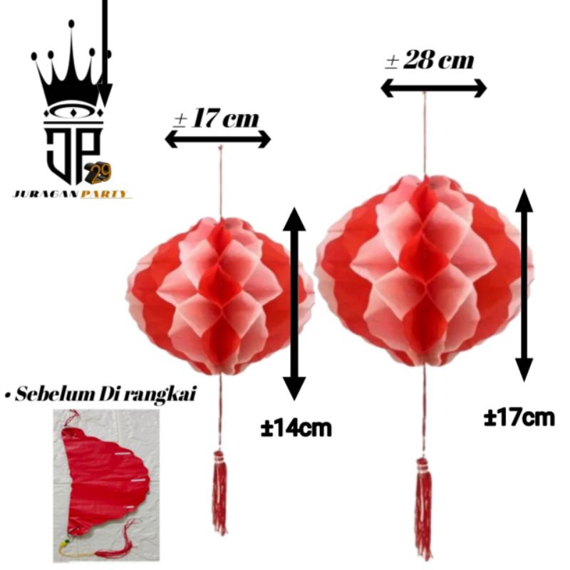 Lampion kecil merah putih,Lampion kertas merah putih, Aksesoris Lampion HUT RI