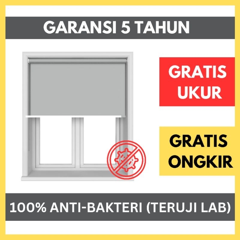 Roller Blind Blackout Anti-Bakteri - Roller Blind Blackout - Roller Blind -Roller Blinds - Roller Bl