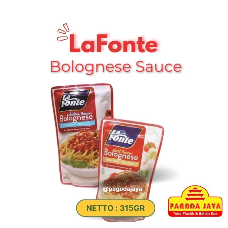 

LaFonte Saus Bolognese 310gr