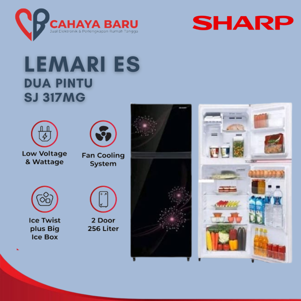 KULKAS SHARP SJ 317MG