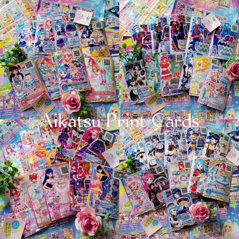 [OFFICIAL] BULK KARTU AIKATSU PRINT CARD MIX PROMOTION RARE NORMAL AIKATSU STARS AIKATSU FRIENDS AIK