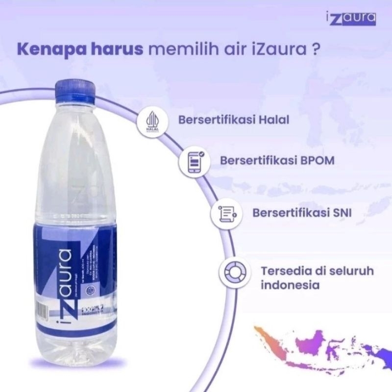 

Air Kesehatan Alkali iZaura 1 Karton 12x600Ml