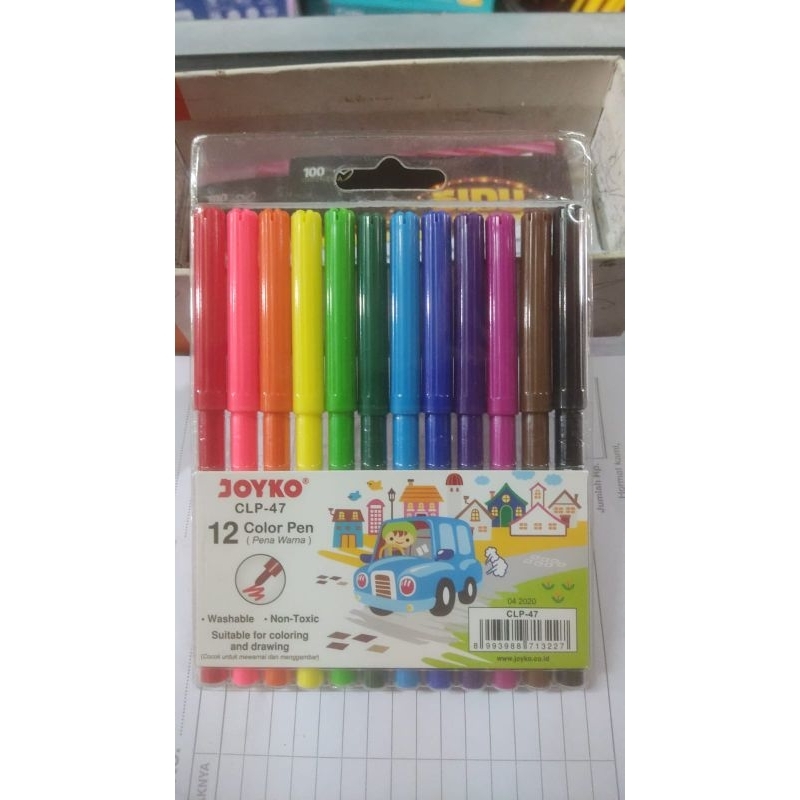 

Pena Warna 12 warna joyko