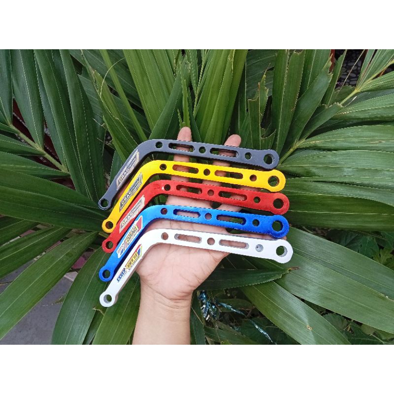 Pangkon knalpot 17cm braket knalpot L almunium