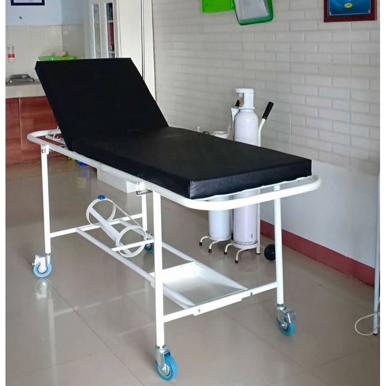 Brangkar UGD Dorong Kumplit Besi Pc | Brancard Emergency Bed Medicial Rumah Sakit