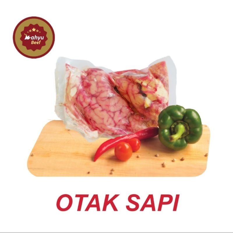 

wahyu beef organic otak sapi 1 pax /daging sapi organic grass fed wahyu beef otak sapi 1 pax