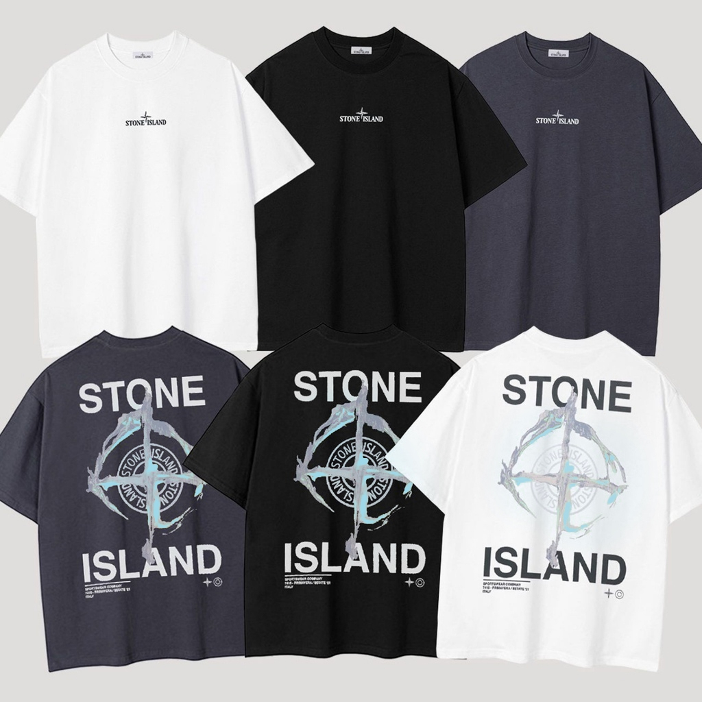 KAOS STONE ISLAND FULL TAG LABEL / TSHIRT STONE ISLAND / STONE ISLAND TEE