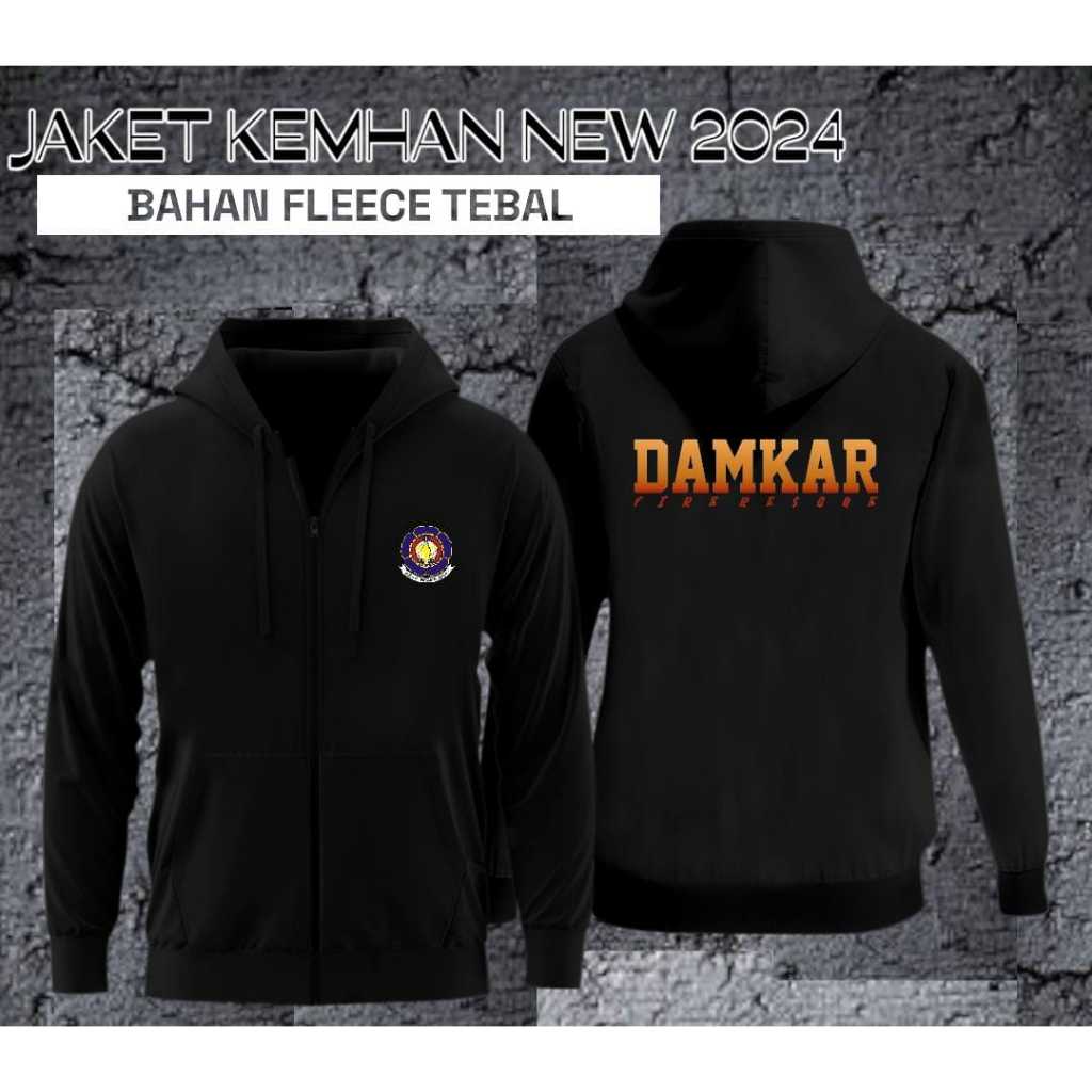 JAKET RESLETING DAMKAR TERBARU / JAKET HOODIE DAMKAR /JAKET DAMKAR BAHAN FLECE GERAMASI 280 BISA COD