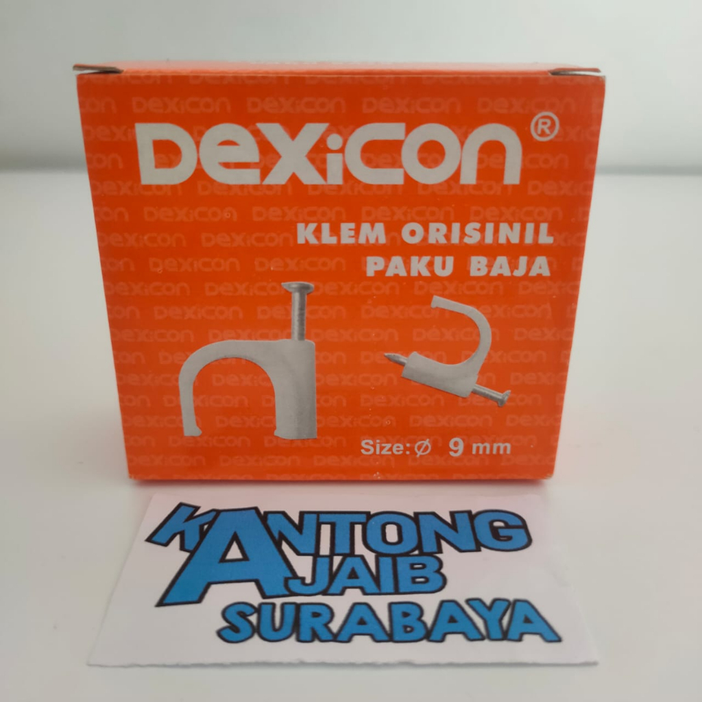 Klem Kabel Dexicon 9mm Klem Kabel Paku Baja 9mm Klem Kabel Listrik 9mm Klem Kabel Paku Beton 9mm