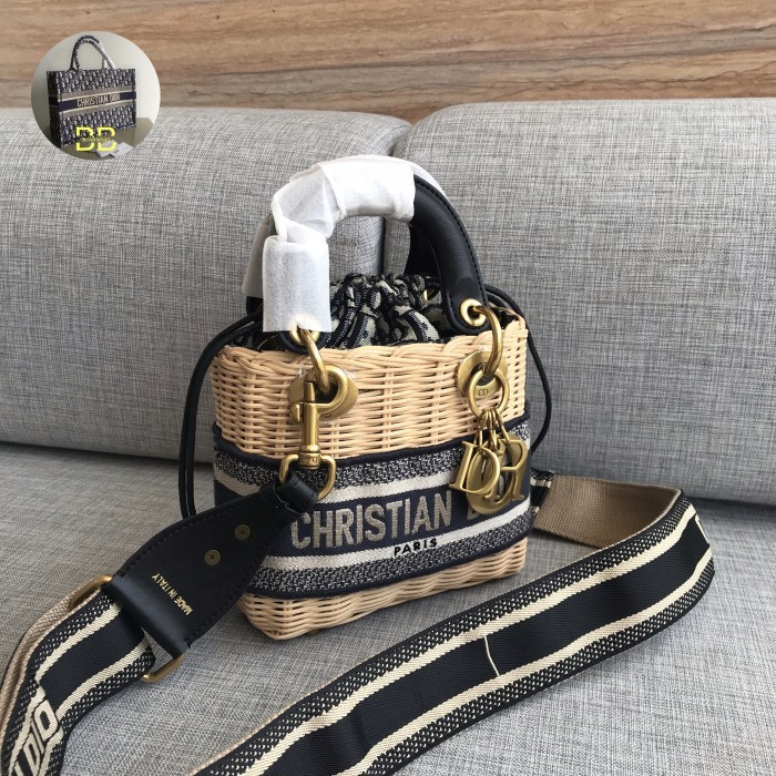 Beverlybrandedbags Tas Branded Import Wicker Bag Jacquard ORIGINAL LEATHER