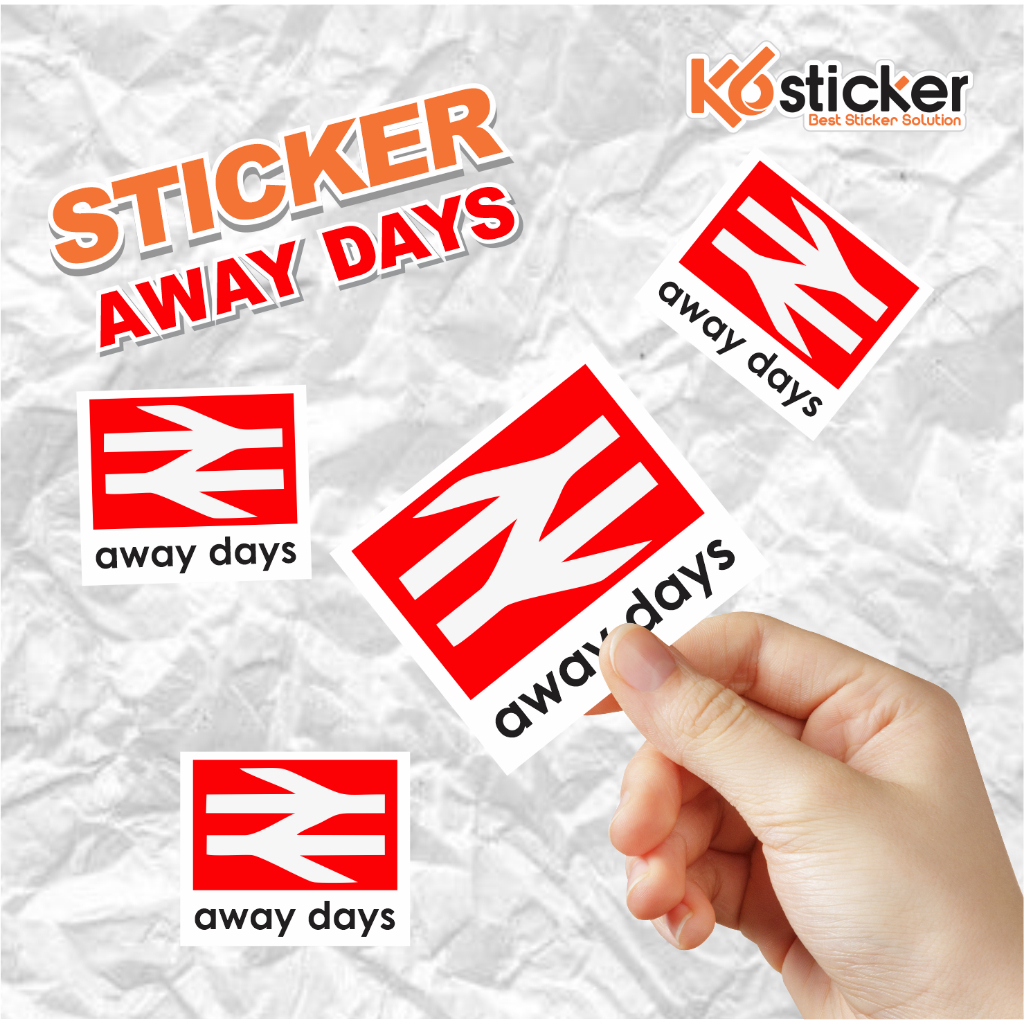 

Stiker Casual Football Away days Sticker Brand Sepak Bola Tahan Air Vinyl Glossy