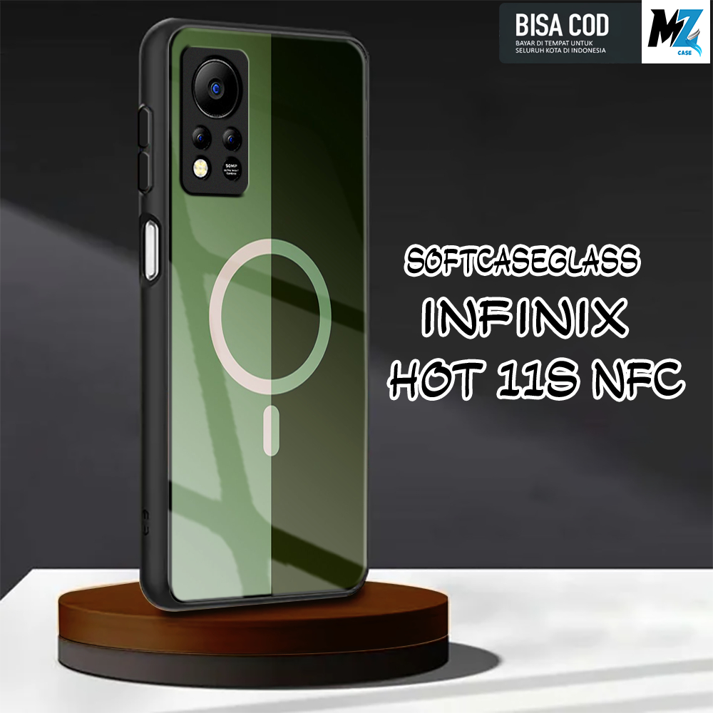 Softcase Glass Kaca [K16] Infinix Hot 11s NFC Terbaru Case Handphone Kesing Pelindung Handphone