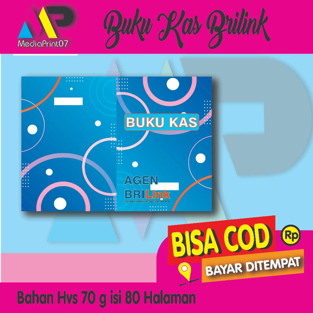 

BUKU KAS BUKU CATATAN AGEN BRI LINK,NON CASTOM