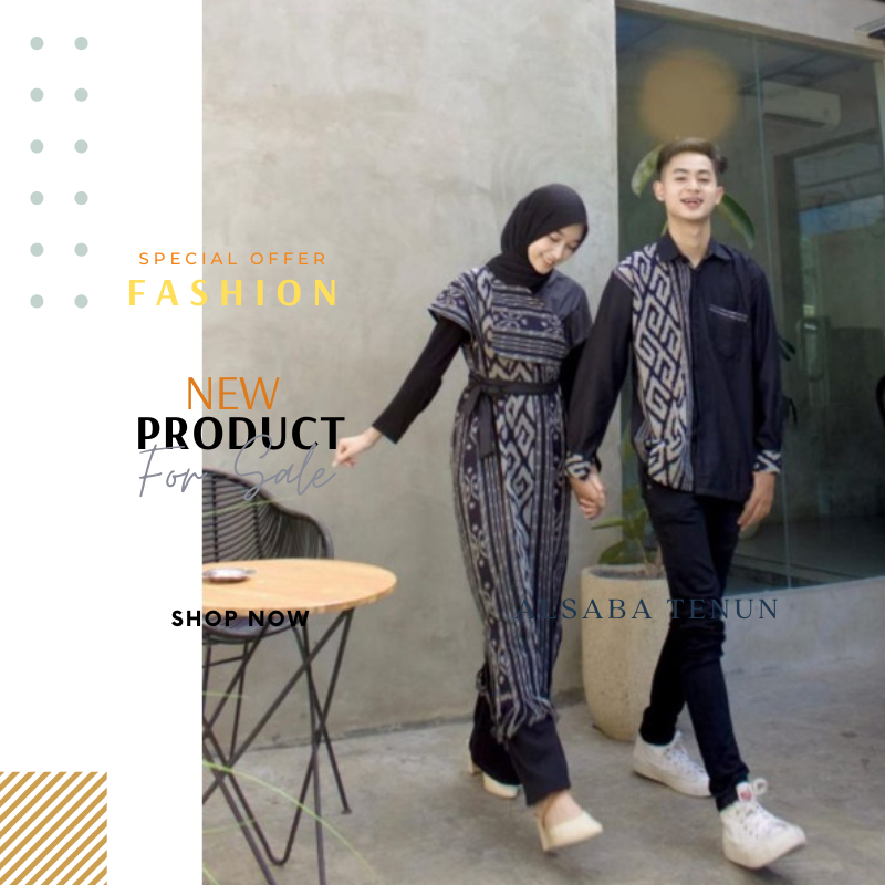 [ready stok] baju kondangan couple jumbo - baju tenun - seragam keluarga - sarimbit kondangan - coup