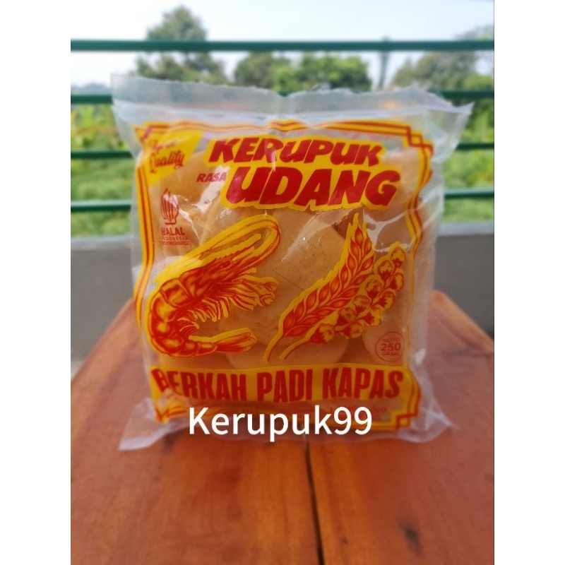 

Kerupuk Udang BERKAH PADI KAPAS 250 gram ukuran Sedang