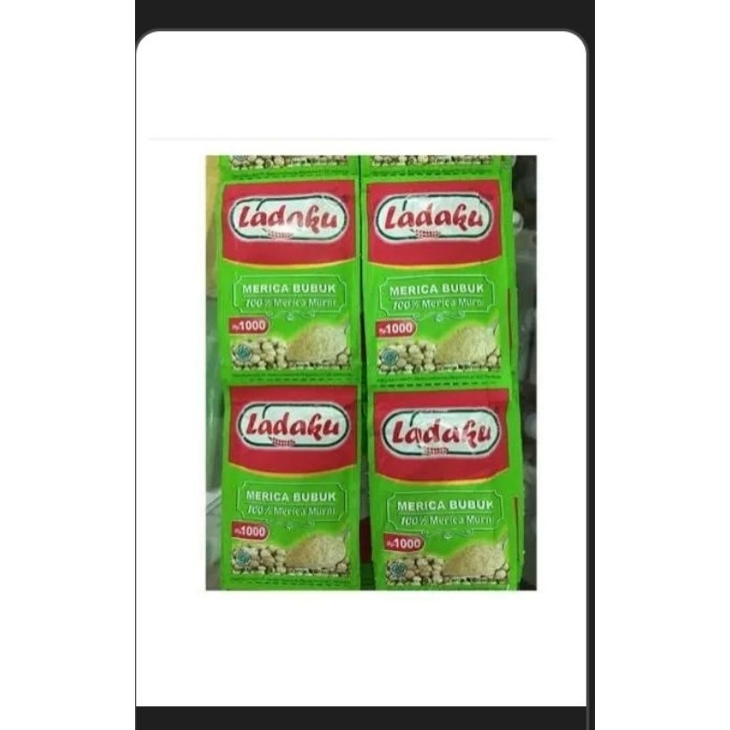 

Ladaku merica bubuk renceng, 1 renceng 12 sachet