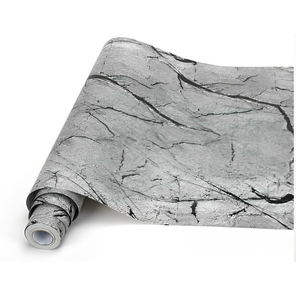 Wallpaper Stiker Dinding Walpaper Motif Garis Marmer/keramik/Marble 174