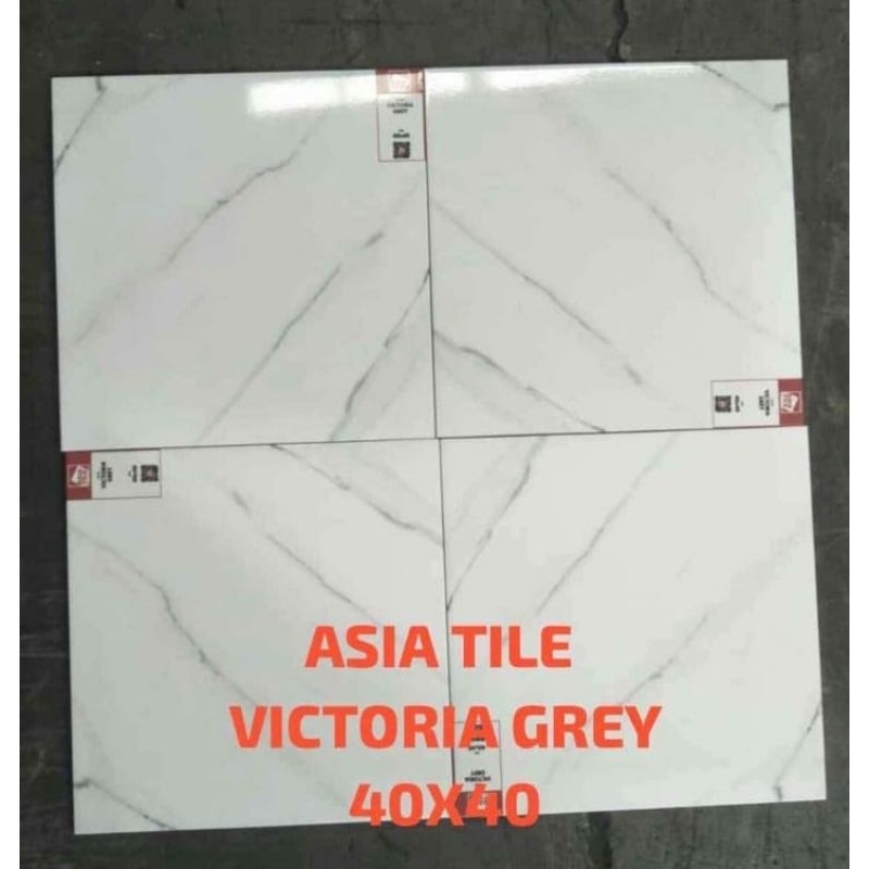 keramik 40x40 glossy Victoria grey asia tile