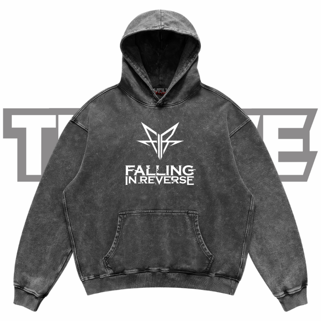FALLING IN REVERSE Oversize Washed Hoodie | Jaket Hoodie | Hoodie Falling In Reverse | Hoodie Unisex