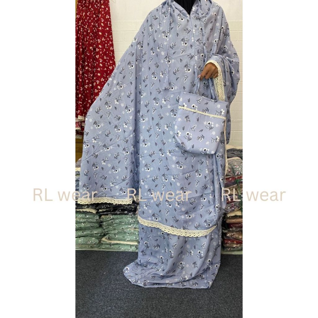 Riana - Mukena 2in1 Rayon Motif Jumbo