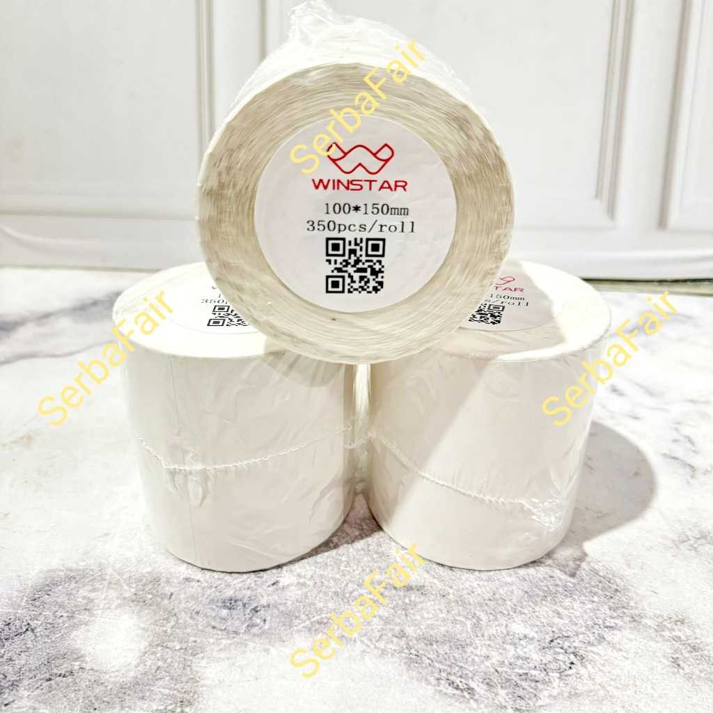 

Kertas Sticker Thermal Resi 100x150MM Label Barcode 100x150 ISI 350PCS