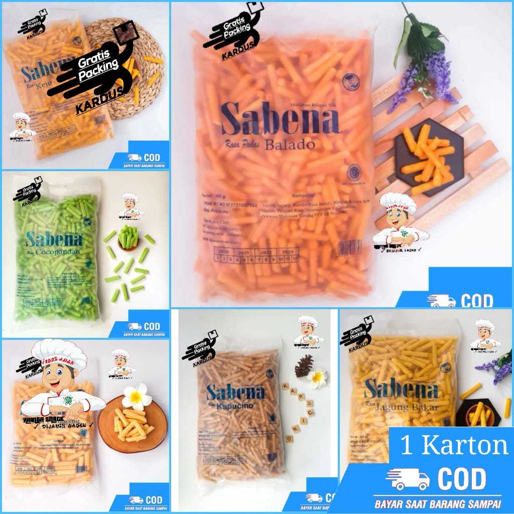 

Sabena Stik Semua Aneka Rasa 1 Dus / 1 Karton / Sabena Stik Mix All Varian Rasa - Hamba Snack