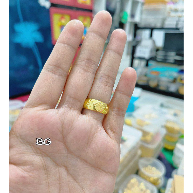 Cincin Wajik matahari 24K pengganti emas asli