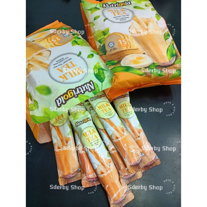 

Nutrigold Milk Tea Mix Instant Teh Susu Instan Ecer 1 Satuan Sachet