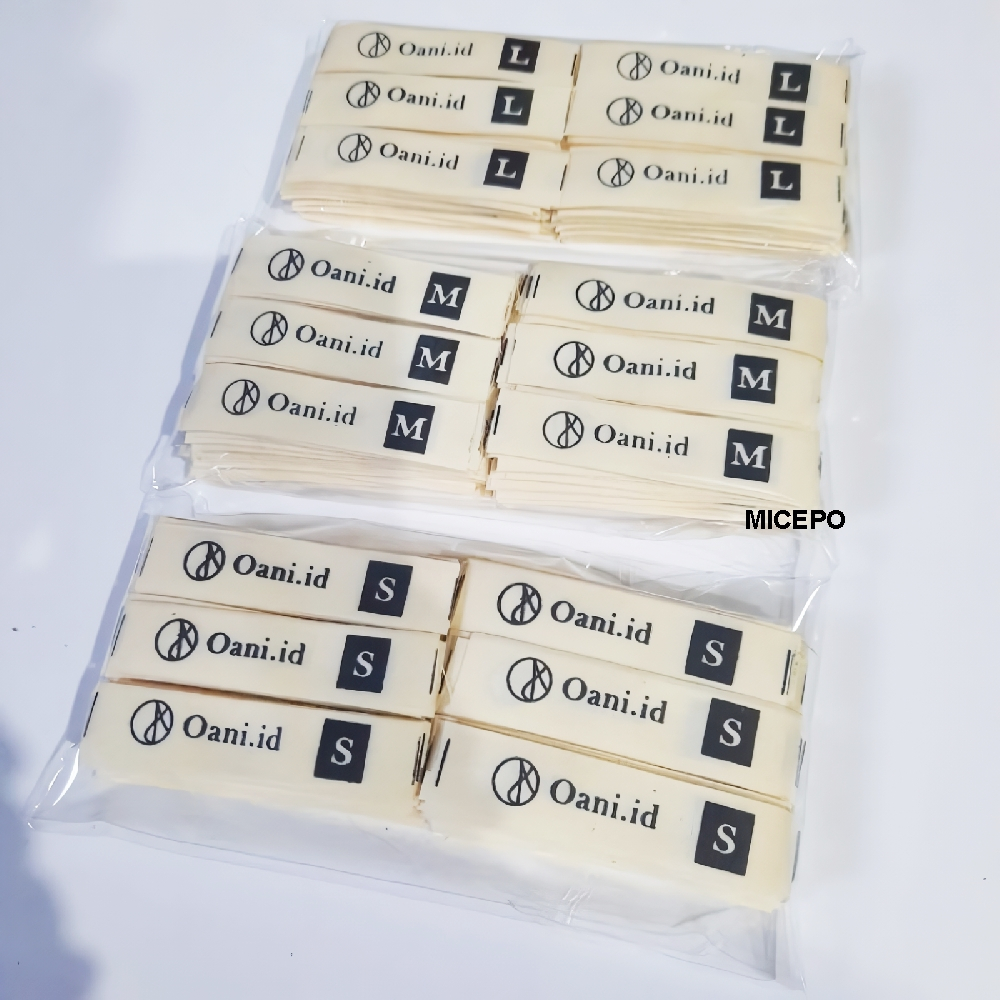 Micepo label katun | label piterban | label katun | label baju | custom label | (Free Desain)