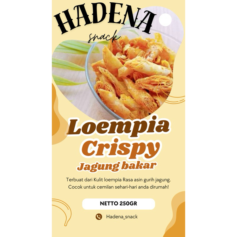 

Cemilan loempia Crispy 250gr Jagung bakar