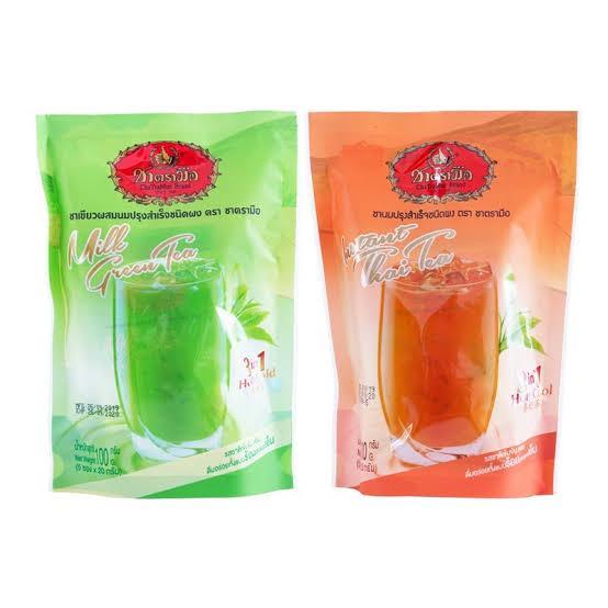 

Chatramue Thai Tea & Green Tea 3in1 Instant 20gr x 5 sachets Original Bangkok [Jastipbywhd]