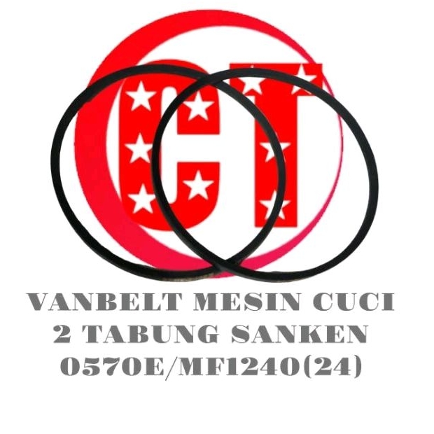 V Belt Vanbelt Mesin Cuci 2 Tabung SANKEN 0570E/MF1240(24)