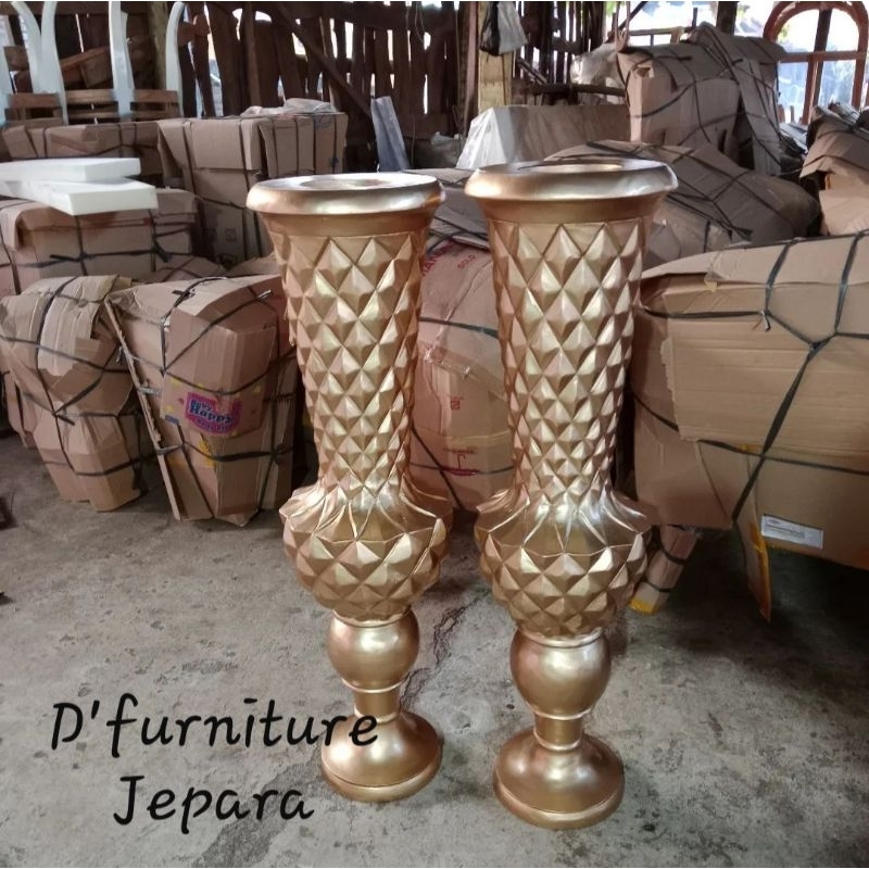 vas tempat bunga, vas bunga pelaminan, vas bunga dekorasi pelaminan