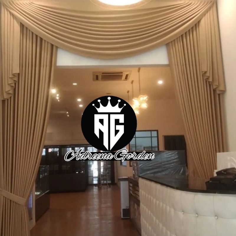 Gorden Poni Spanyol Gorden Skat Ruang Tamu Gorden Jendela Minimalis