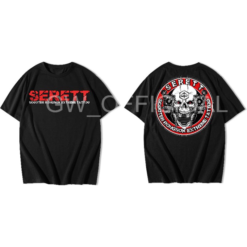 Kaos Vespa SERETT Scooter Rongsok extreme Tattoo / vespa extreme/ vespa classic / vespa super sprint